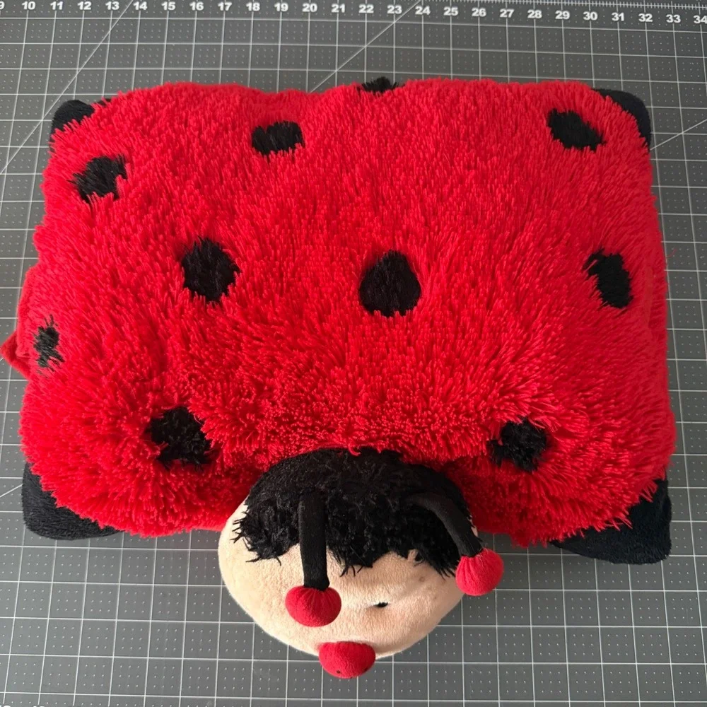Retired Pillow Pets Ladybug Plush Folding 18